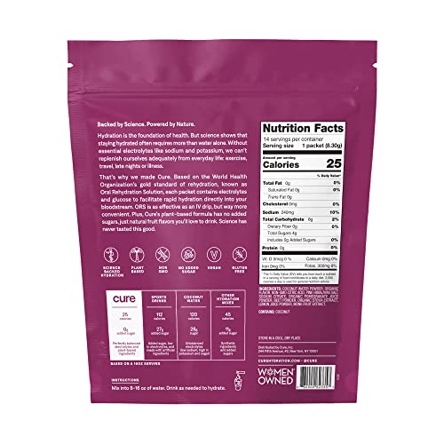 Image 6 of Cure Hydration Electrolyte Mix 28 Packets