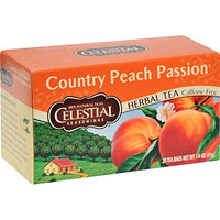 Thumbnail for Image 1 of Default Title for the product Celestial Seasonings Herbal Tea Caffeine Free Country Peach Passion - 20 Tea Bags - Case of 6 - Gluten Free -