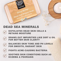 Thumbnail for Image 2 of One With Nature Dead Sea Salt Shea Butter Soap, Exfoliating, 7 oz, 3 Pack