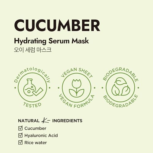 Image 4 of Epielle Cucumber Hydrating Serum Sheet Masks (5pk)