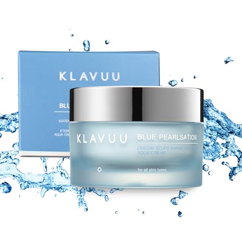 Image 1 of Default Title for the product KLAVUU Blue Pearlsation Day 8 Cups Aqua Cream, Niacinamide (1.69oz)