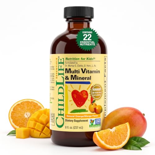 Image 1 of Orange Mango / 8 Fl Oz (Pack of 1) for the product ChildLife Essentials Kids Multivitamin & Mineral