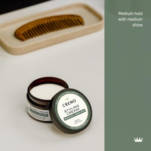 Image 2 of Cremo Forming Hair Styling Cream for Men, Medium Hold & Shine, 3.4 Oz