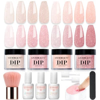 Thumbnail for Image 9 of Glitter Translucency Jelly for the product AZUREBEAUTY Dip Powder Nail Kit