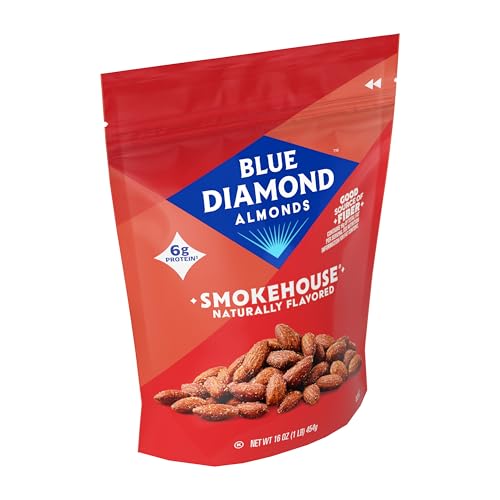 Image 4 of Blue Diamond Almonds Smokehouse Flavored Snack Nuts, 16 oz, Pack of 1