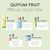 Thumbnail for Image 2 of QUIYUM Fruit Skin Care Set, 5 Daily Skincare Routine for Women Teen Girl