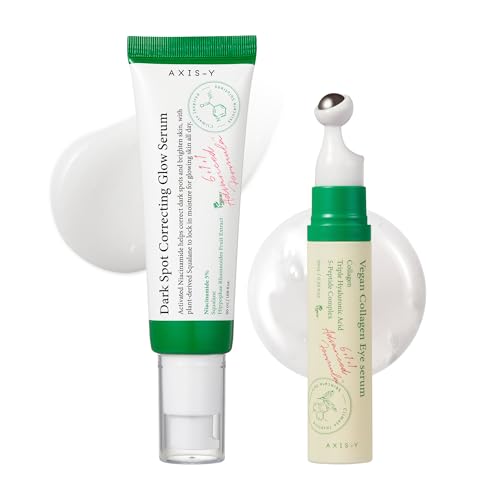 Image 1 of Default Title for the product AXIS-Y Glass Skin Duo Set - Dark Spot Correcting Glow Serum & Vegan Collagen Eye Serum