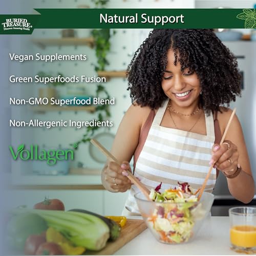 Image 4 of Buried Treasure Green20 Fusion – Superfood Blend with Vollagen, 32oz Liquid