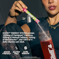 Thumbnail for Image 5 of GHOST Sugar-Free Energy Drink Packets, Warheads Sour Watermelon, 24 Sticks
