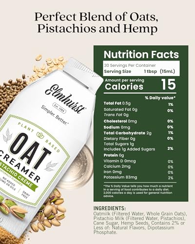 Image 2 of Elmhurst 1925 Pistachio Cre`me Oat Creamer - 16 Ounce (Pack of 6)