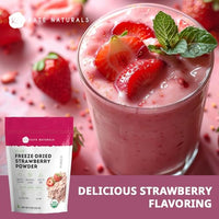 Thumbnail for Image 6 of Kate Naturals Organic Freeze Dried Strawberry Powder for Baking (4oz)