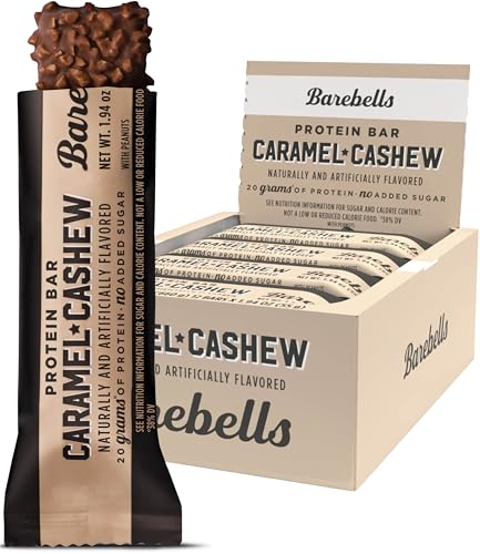 Image 1 of Default Title for the product BAREBELLS Protein Bars Caramel Cashew - 12 Count, 20g High Protein Treats