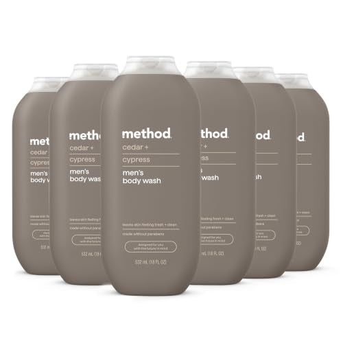 Image 1 of Default Title for the product Method Men? Body Wash, Cedar + Cypress, 18 fl oz, 6 Pack