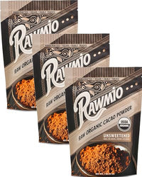 Thumbnail for Image 1 of 16 Ounce (Pack of 3) for the product Rawmio Raw Organic Cacao Powder