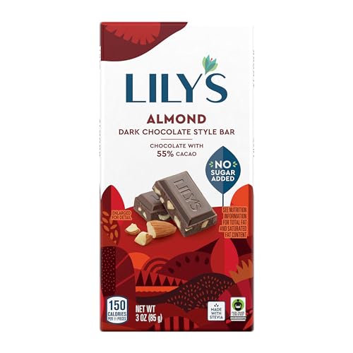 Image 1 of Default Title for the product Lily's Almond Dark Chocolate 3 ounce, 4-Pack