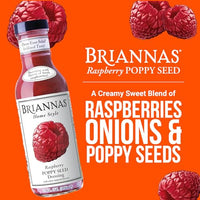 Thumbnail for Image 3 of BRIANNAS Home Style Raspberry Poppy Seed Dressing, Gluten Free, 2 Pack