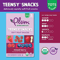 Thumbnail for Image 10 of Plum Organics Teensy Snacks Organic Toddler Fruit Snacks