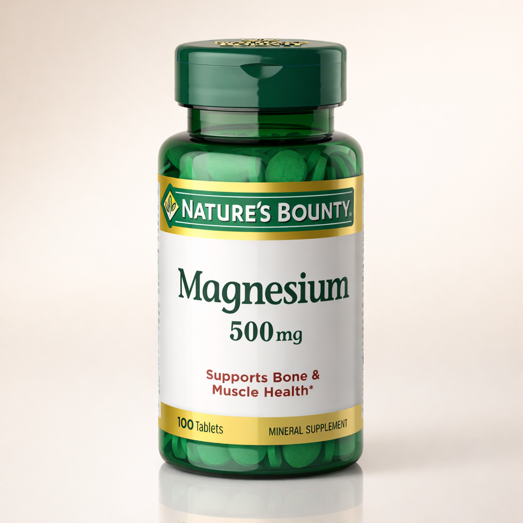 Nature's Bounty Magnesium 500 mg Tablets 100 Ea