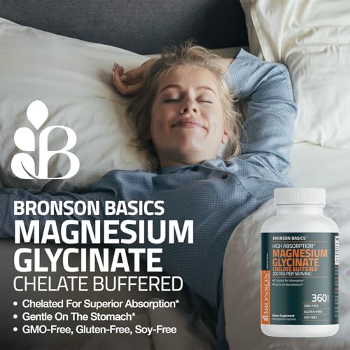Image 5 of Bronson Magnesium Glycinate 200 mg Buffered Vegetarian Capsules