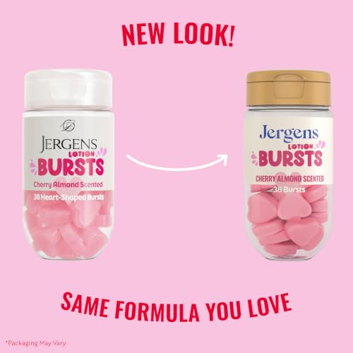 Image 2 of Jergens Cherry Almond Body Lotion Bursts, Squishy Moisturizer, 38 ct