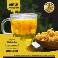 Thumbnail for Image 5 of Buddha Teas Organic Mullein Leaf Tea - Herbal Tea & Caffeine Free