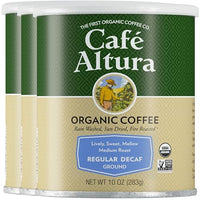 Thumbnail for Image 1 of Default Title for the product Cafe Altura Ground Organic Coffee, Regular Roast Decaf, 10 oz Can