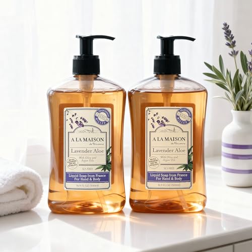 Image 3 of A LA MAISON Lavender Aloe French Liquid Hand Soap 16.9 oz 2 Pack