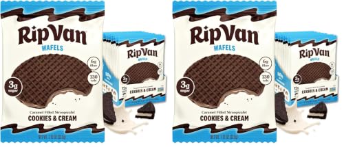 Image 1 of Default Title for the product Rip Van Wafels Cookies & Cream Stroopwafels - 12 Count Pack of 2