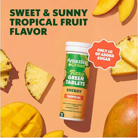 Thumbnail for Image 6 of Amazing Grass Fizzy Green Energy Tablets, Caffeinated, Tropical, 60 Count