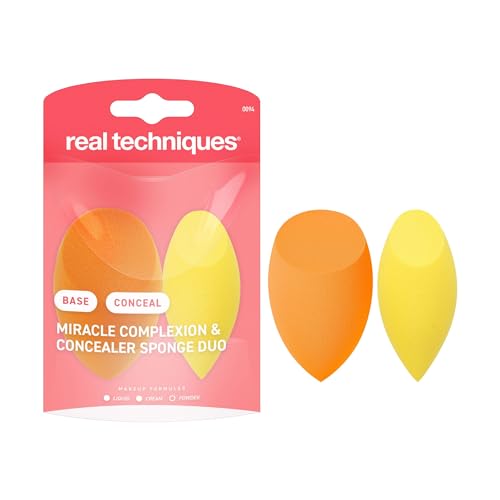 Image 1 of Default Title for the product Real Techniques Miracle Complexion Makeup Sponge & Concealer Sponge Duo