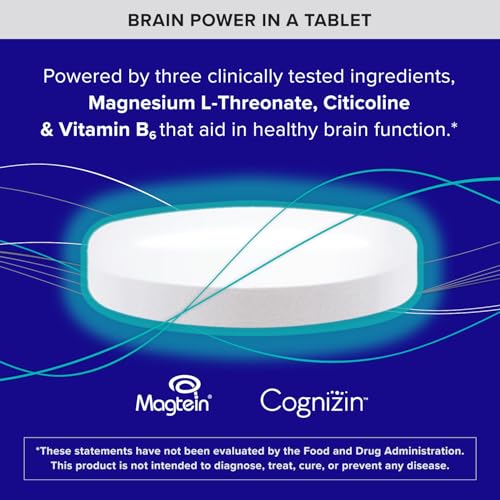 Image 4 of Qunol Brain Health Memory Plus w/Magtein, Cognizin & Vitamin B6, 60ct