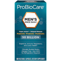 Thumbnail for Image 2 of ProBioCare Men’s Once Daily Probiotic, 50B CFU, Digestive Health, 60 Caps