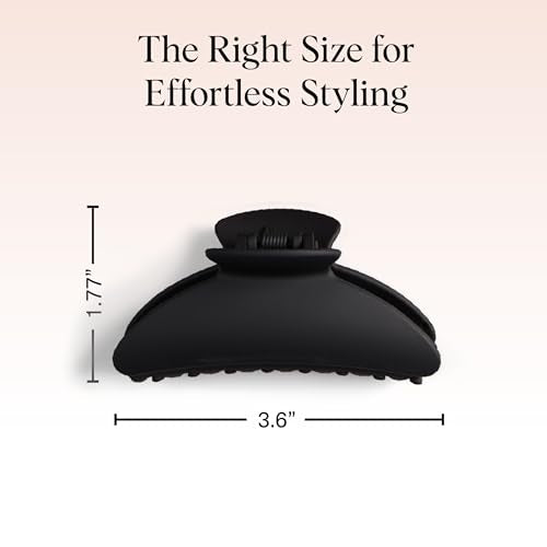 Image 5 of Kitsch Medium Hair Clips for Women - Black and Tort, 2pcs