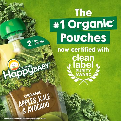 Image 5 of Happy Baby Clearly Crafted Stage 2 Green Beans Pears & Spinach 4oz (16)