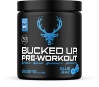 Thumbnail for Image 1 of Default Title for the product Bucked Up Pre Workout 6 Grams Citrulline, 2 Grams Beta Alanine, and 3 Other Registered trademarked Ingredients (Blue Raz)