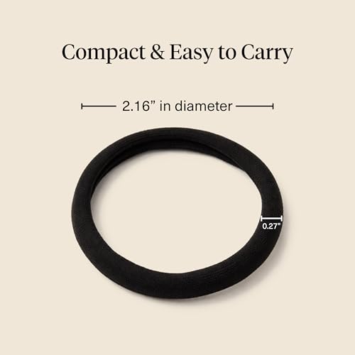 Image 5 of Kitsch Elastic Hair Ties No Damage | Stretchable Hair Bands - Black, 12pcs