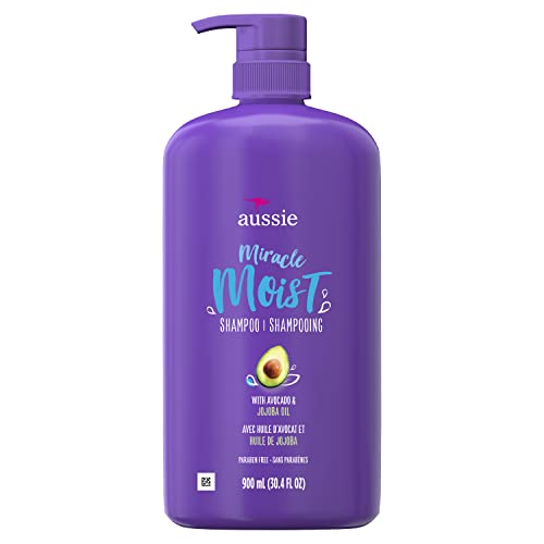 Image 1 of Default Title for the product Aussie Miracle Moist Shampoo with Avocado & Jojoba for Dry Hair, Paraben-Free, 30.4 Fl Oz, Pack of 4
