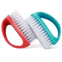 Thumbnail for Image 1 of Red, Blue for the product Amaxiu Hand Nail Brushes, 2pcs Grip Clean Heavy Duty Nail Brushes for Cleaning Fingernails Nylon Firm Stiff Bristles Deep Clean Scrubber for Mechanics Gardeners Hand Under Nails Toes