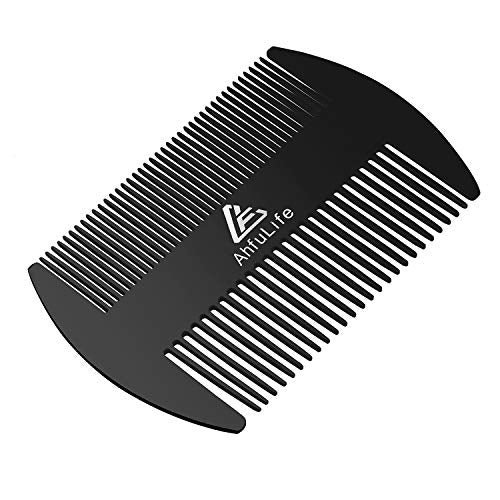 Image 2 of Stainless Steel Comb - Black (1pcs) for the product AhfuLife Metal Hair&Beard Comb