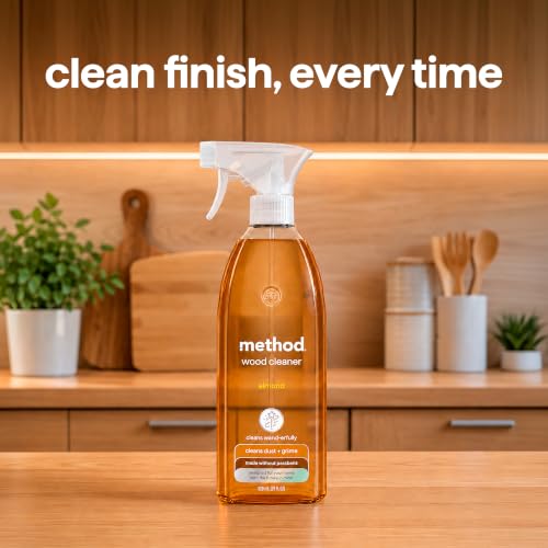 Image 2 of Method Daily Hardwood Cleaner, Almond, 28 fl oz, 4 Pack
