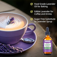Thumbnail for Image 4 of Kate Naturals Lavender Extract for Baking, Drinks, Coffee, Lattes (1oz)