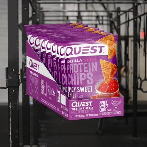 Image 3 of Quest Tortilla Style Protein Chips - Spicy Sweet Chili (8 Bags)