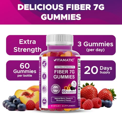 Image 8 of Vitamatic Extra Strength Prebiotic Fiber Gummies