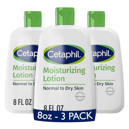 Image 1 of Default Title for the product Cetaphil Moisturizing Face & Body Lotion, Sensitive Skin, 8oz, 3ct