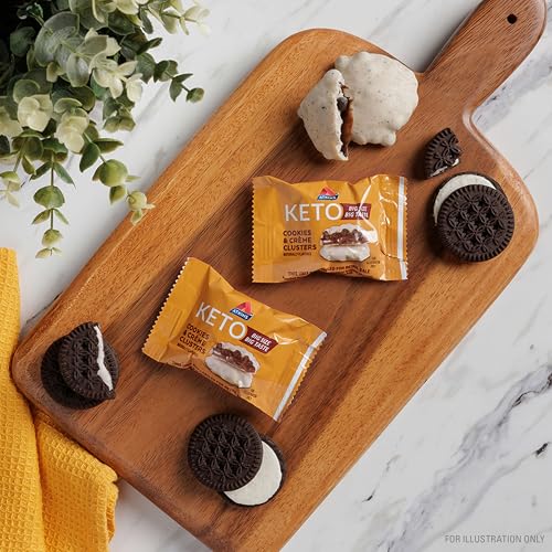 Image 4 of Atkins Keto Cookies & Crème Clusters, 8 Count (Pack of 4)