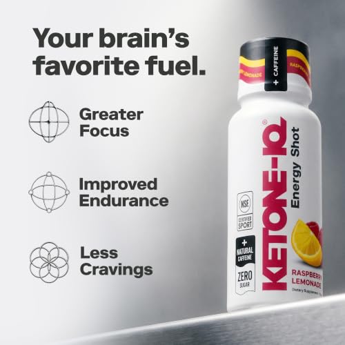 Image 3 of Ketone-IQ Caffeine Ketone Shots for Focus, Raspberry Lemonade, 24 Pack