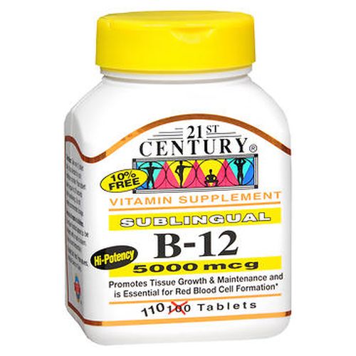 21st Century B-12 Sublingual 5000 mcg 110 Tabs