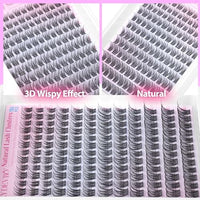 Thumbnail for Image 5 of EYDEVRO Natural Lash Clusters Wispy Eyelash Clusters 10-16mm