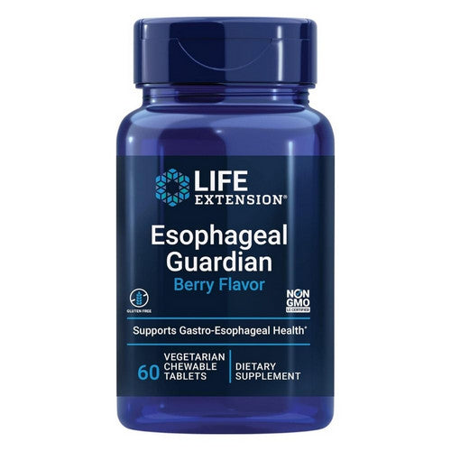 Life Extension Esophageal Guardian Natural Berry Flavor, 60 Chewable Tabs