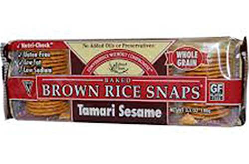 Image 6 of Tamari Sesame / 3.5 Ounce (Pack of 12) for the product Edward & Sons Brown Rice Snaps